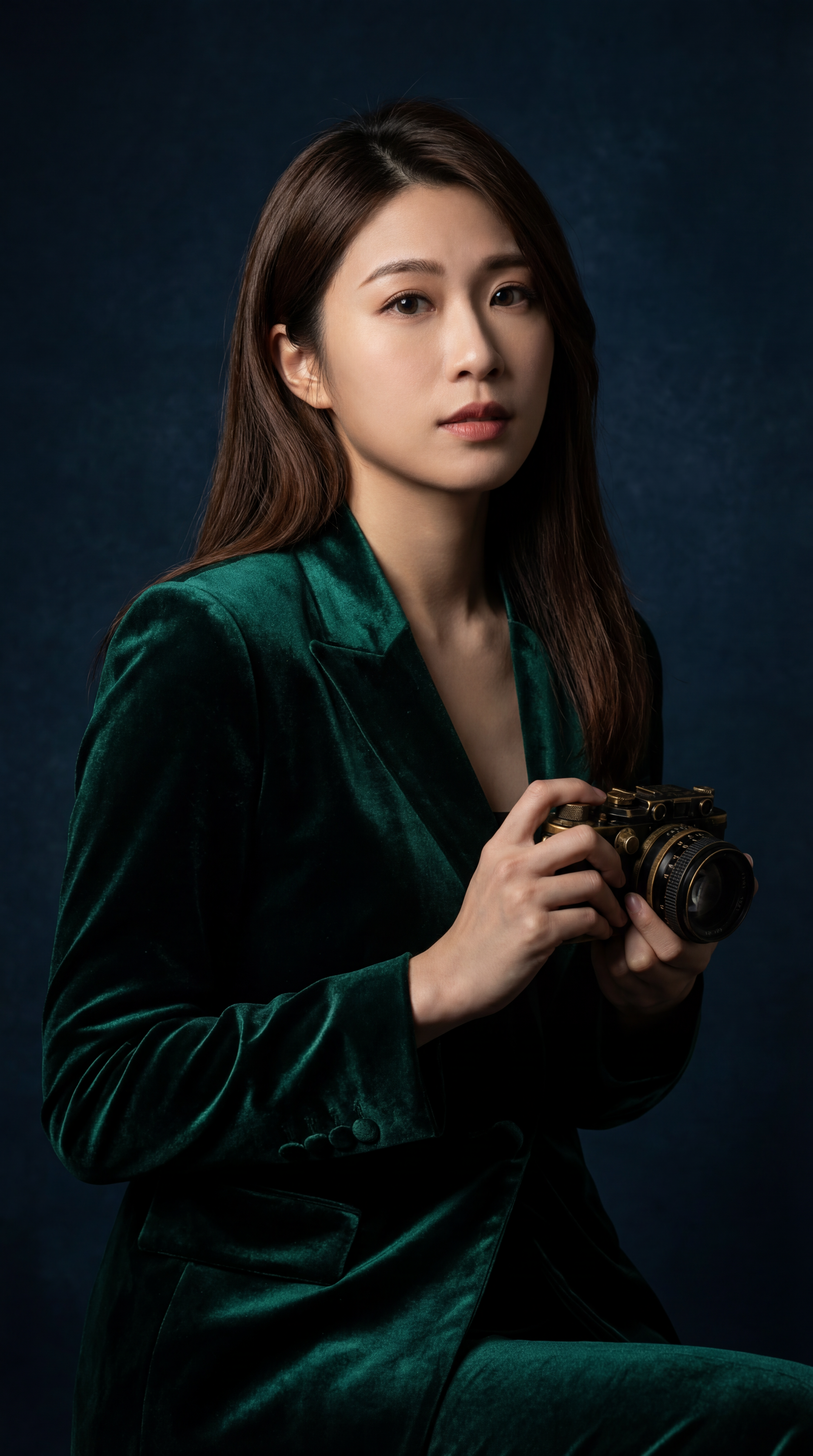 Rembrandt-Lit Emerald Portrait
